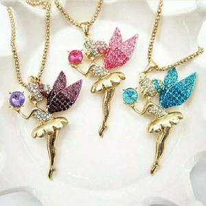 NWT Beautiful Tinkerbell Fairy Necklaces